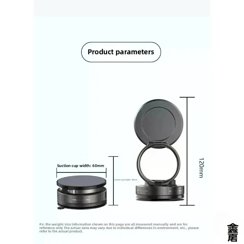 Drivegy™ MagSafe Vacuum Suction Magnetic Phone Mount – Adjustable Swivel Lock Windshield Holder